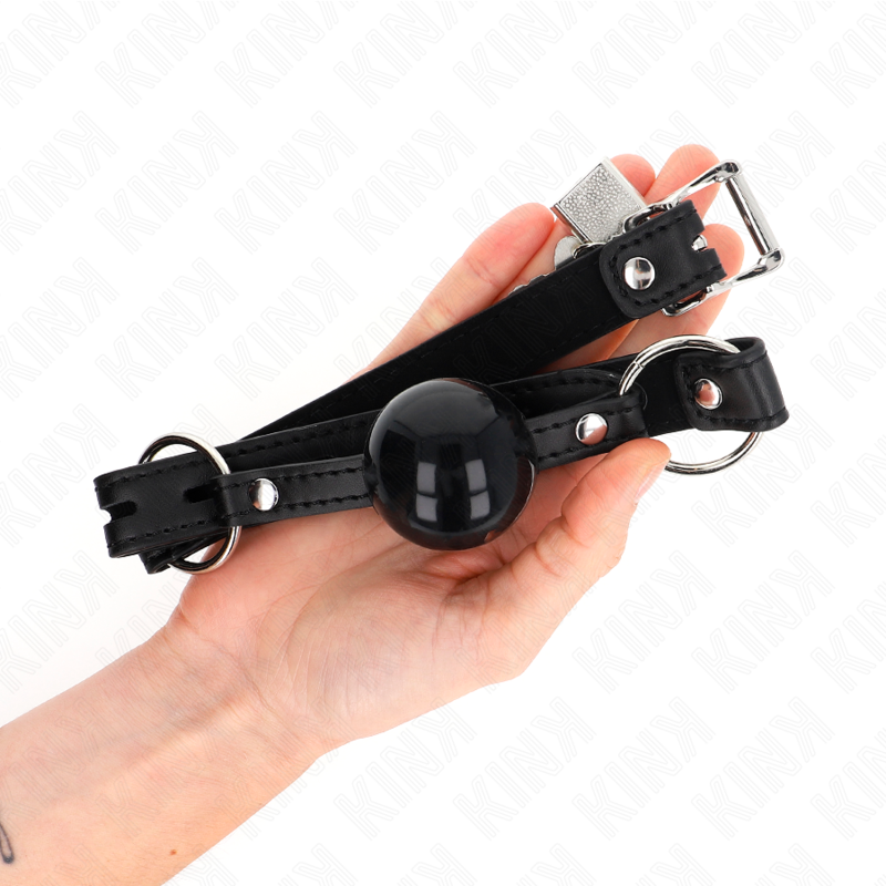 Bâillon BDSM Bit Gag Balle TPE Verrouillable Réglable - Kink