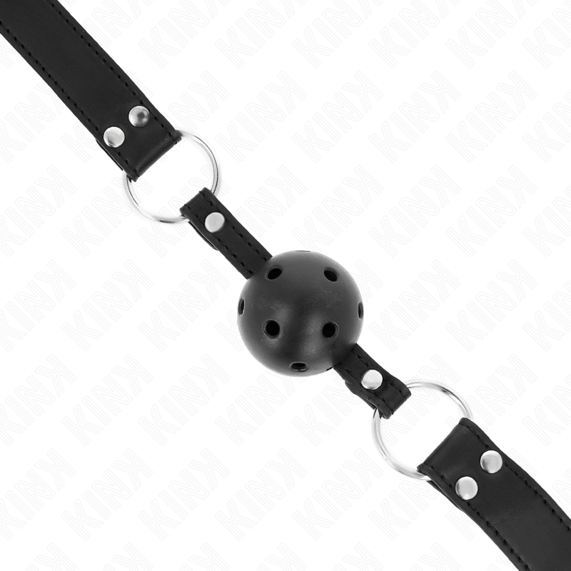 Bâillon BDSM Respirant Double Rivet Réglable - Kink