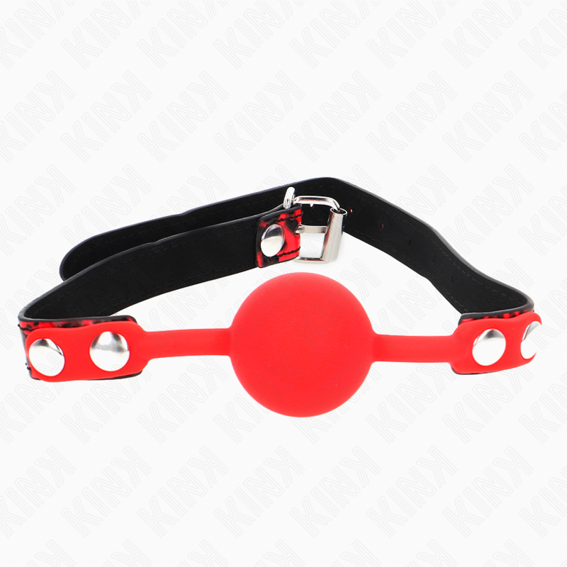 Bâillon Boule BDSM Silicone 4 cm Sangle Réglable - Kink