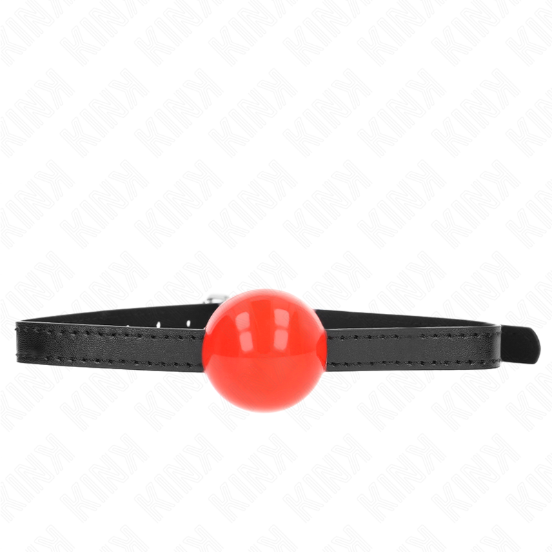 Bâillon Boule BDSM Solide 4 cm Sangle Ajustable 65 cm - Kink