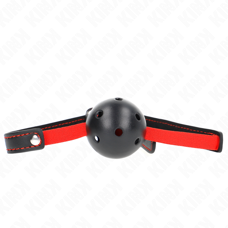 Bâillon Tunnel BDSM Embout Creux 4,5 cm Sangle Élastique - Kink