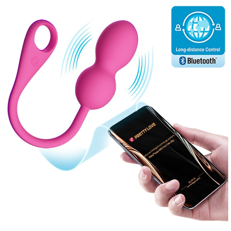 Boules de Kegel Vibrantes Elvira Connectées 12 Modes - Silicone - Pretty Love