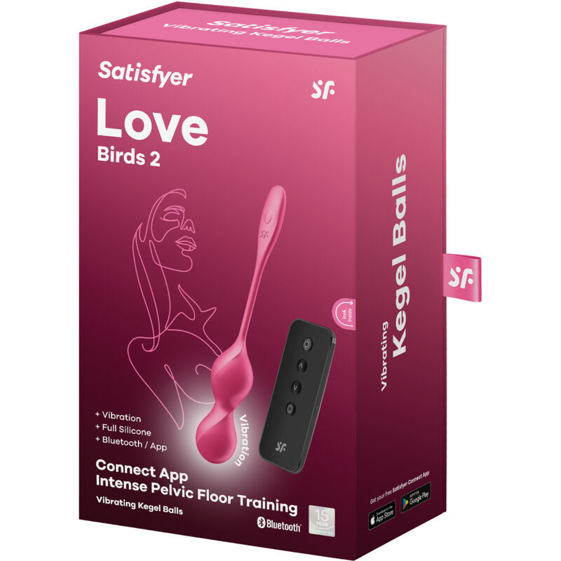 Boules de Kegel Vibrantes Love Birds 2 Connectées 12 Modes - Satisfyer