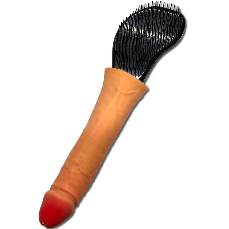 Brosse à Cheveux Humoristique Manche en Forme de Pénis - Diablo Picante