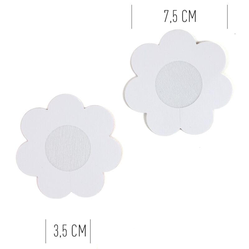 Cache-Tétons Adhésifs Fleurs Holographiques 2 Paires - Secretplay