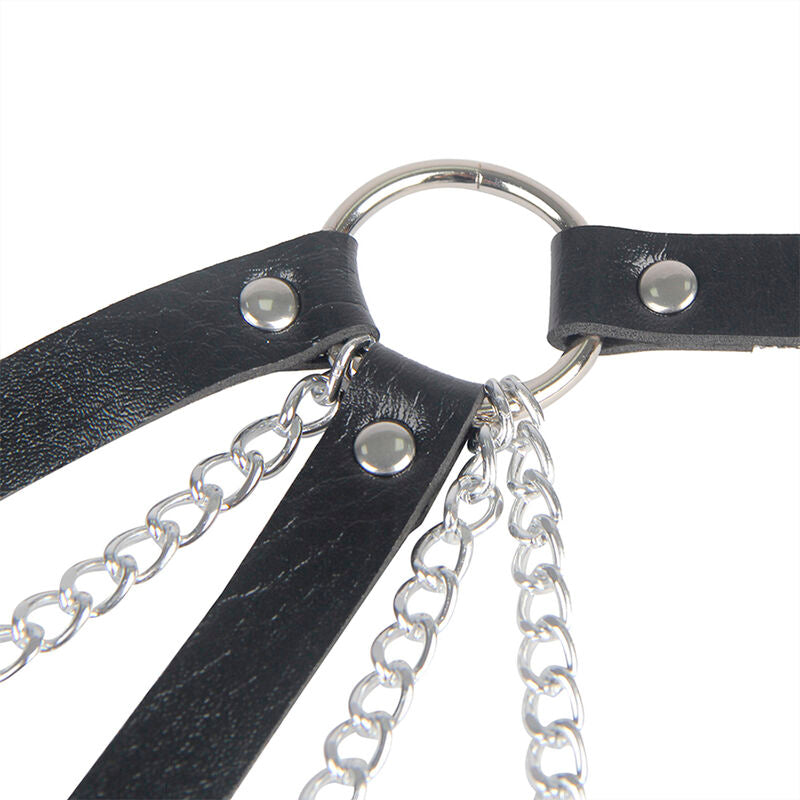 Ceinture Bondage Punk Boucle Métal Réglable Taille Unique - Subblime