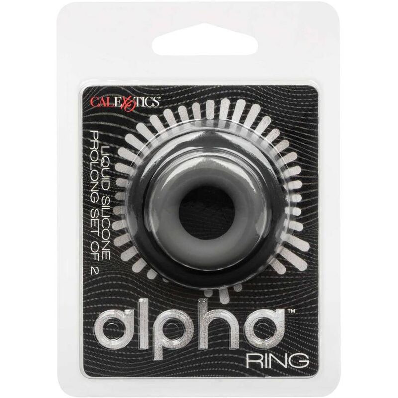 Cockring Alpha Prolong Lot de 2 Silicone Extensible Étanche - CalExotics