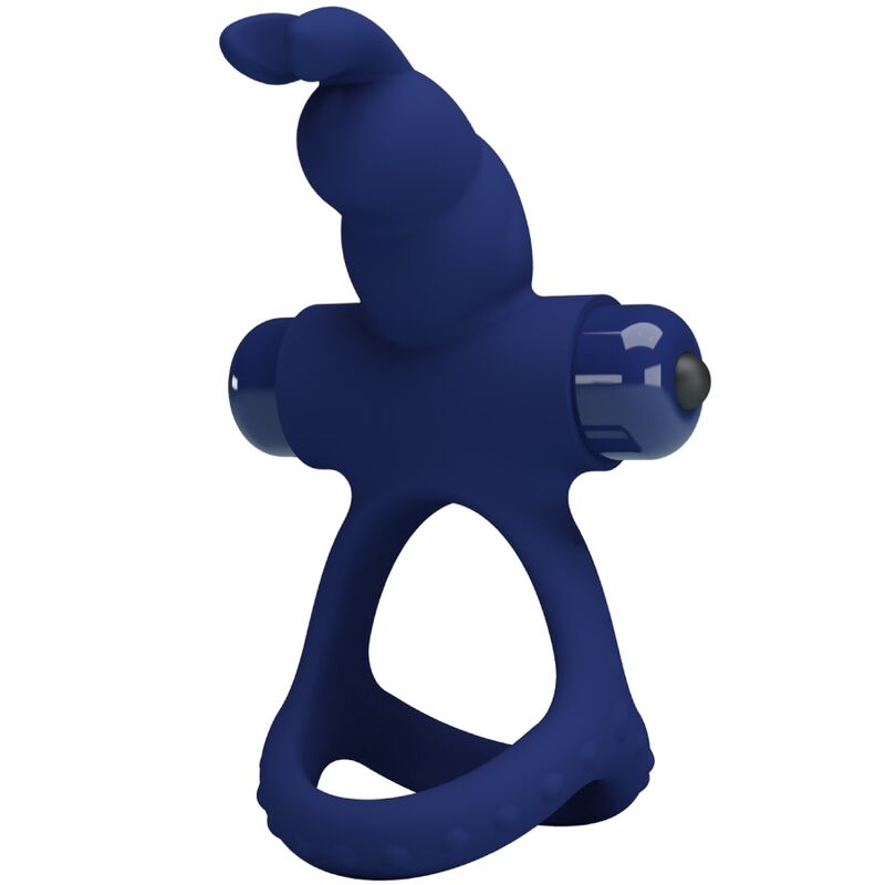Cockring Double Anneau Vibrant Luchito 10 Modes Silicone - Pretty Love