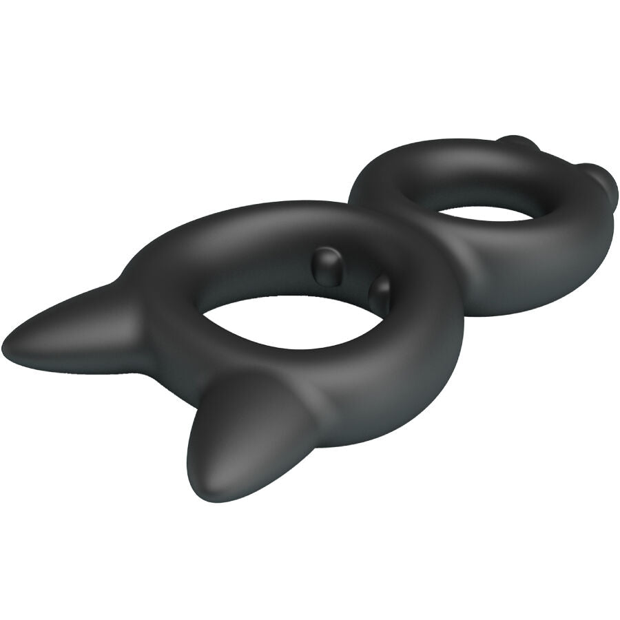 Cockring Double Toran Modèle 20 Silicone Ajustable - Crazy Bull