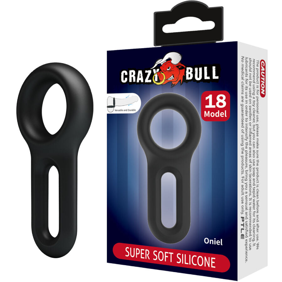 Cockring Oniel Modèle 18 Silicone Ajustable Confort Souple - Crazy Bull