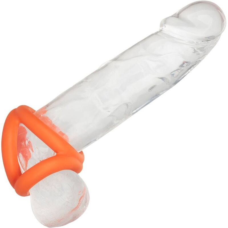 Cockring Triple Anneau Alpha Silicone Souple Extensible - CalExotics