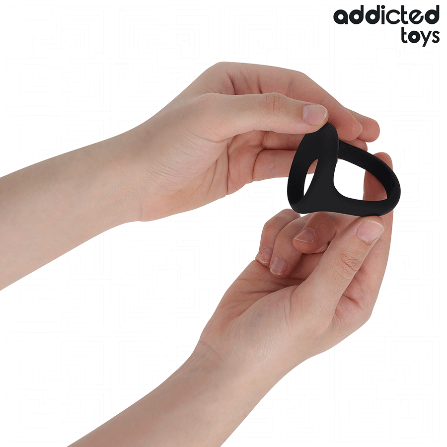 Cockring Triple Épaisseur Souple Confortable Extensible - Addicted Toys