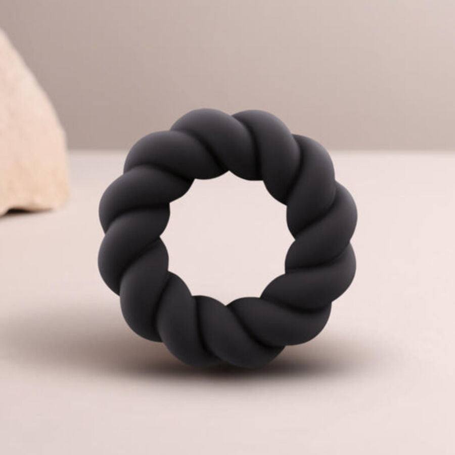 Cockring Twist Silicone Souple Ajustable Étanche IPX7 - Rocks-Off