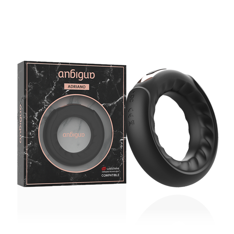 Cockring Vibrant Adriano Connecté WatchMe 7 Modes IPX7 - Anbiguo