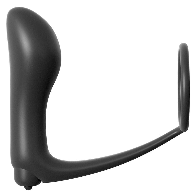Cockring Vibrant Ass-Gasm avec Plug Prostate Silicone Étanche - Anal Fantasy