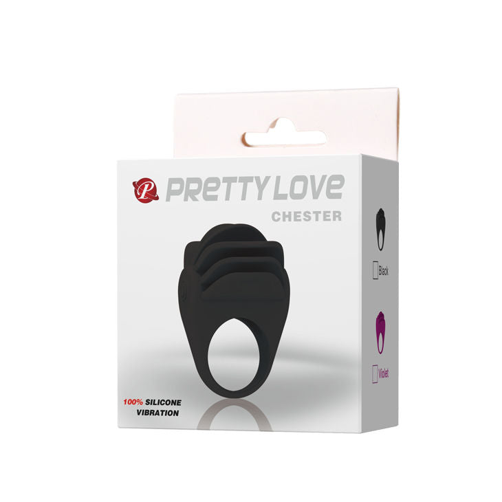 Cockring Vibrant Chester Silicone Œuf Amovible Stimulateur Clitoris - Pretty Love