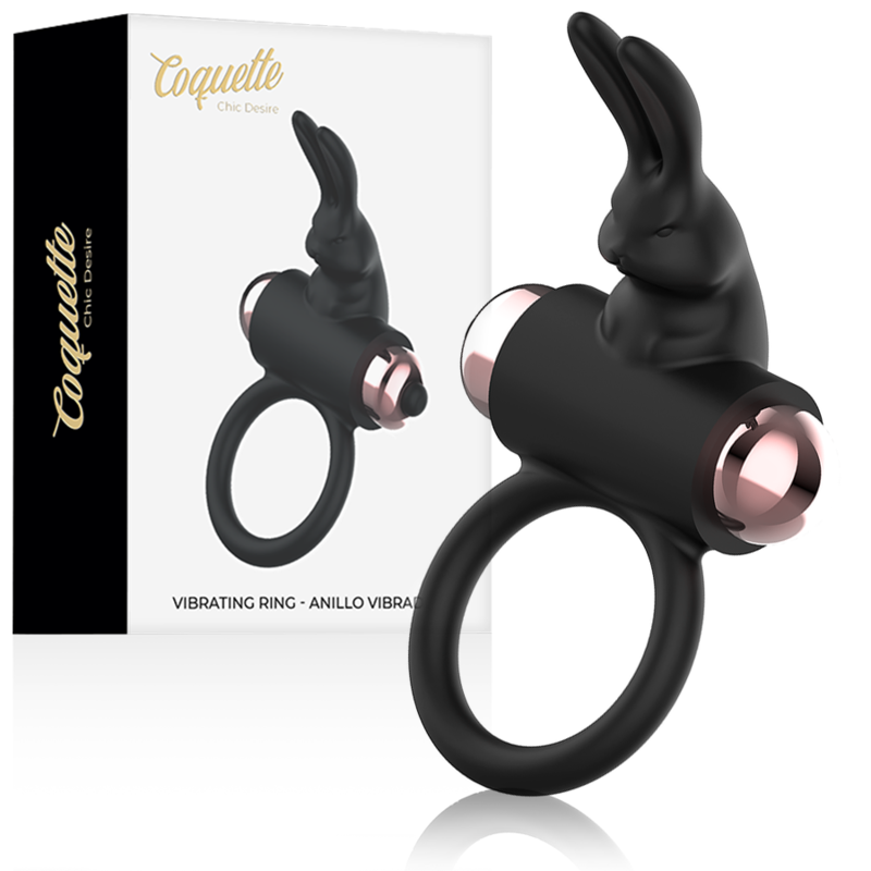 Cockring Vibrant Chic Desire Silicone IPX6 Pochette de Luxe - Coquette