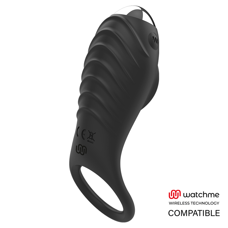 Cockring Vibrant Connecté Alan WatchMe 10 Modes Rechargeable - Brilly Glam