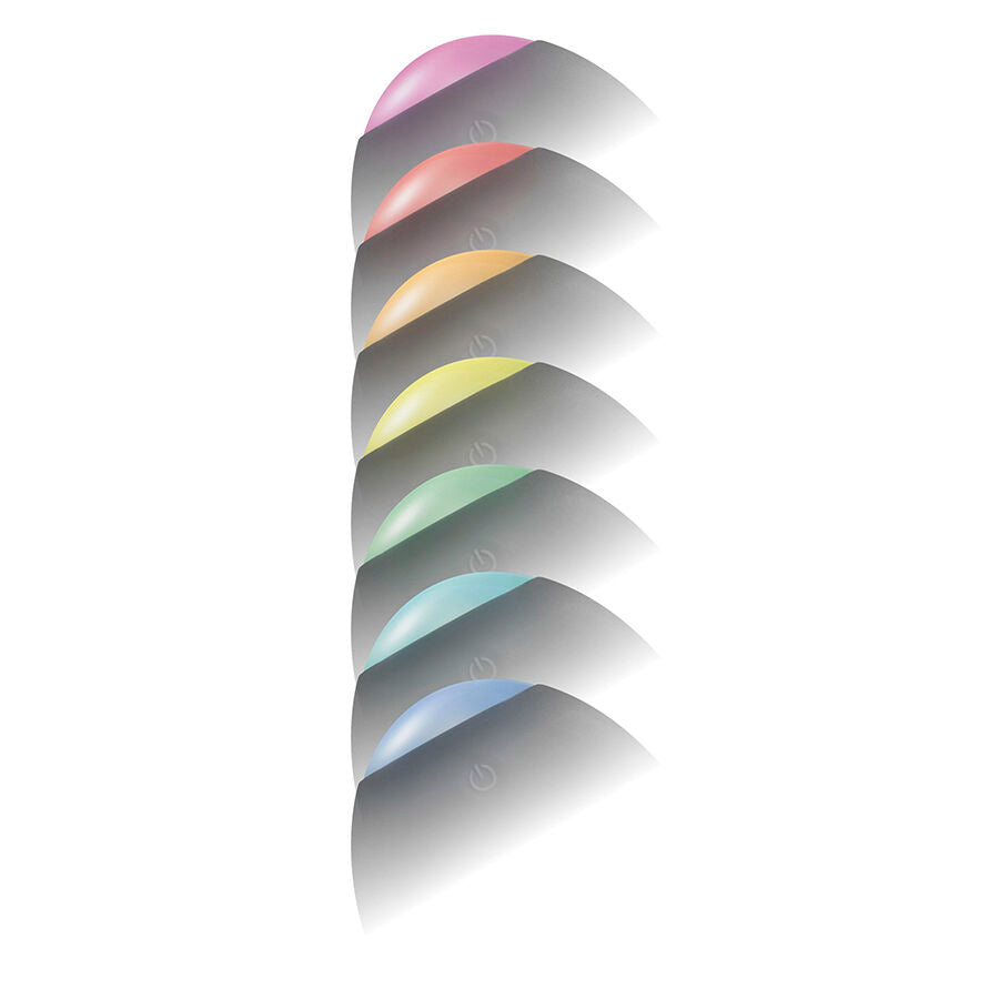 Cockring Vibrant Eclipse 7 Modes LED Multicolore Rechargeable - Toyjoy