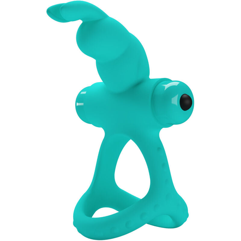 Cockring Vibrant Figgy Forme Lapin Silicone Étanche Rechargeable - Pretty Love