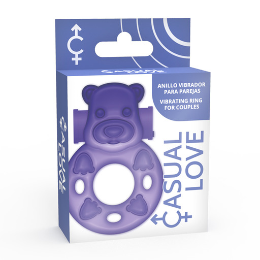 Cockring Vibrant Lilac Bunny Flexible Stimulateur Clitoridien - Casual Love
