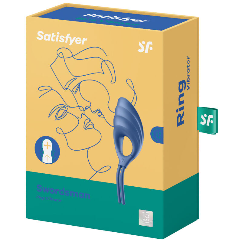 Cockring Vibrant Réglable Swordsman 12 Modes IPX7 Rechargeable - Satisfyer