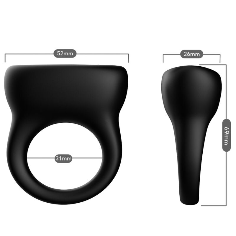 Cockring Vibrant Rechargeable 9 Modes Silicone Étanche - Armony
