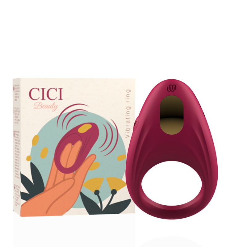 Cockring Vibrant Silicone 10 Modes Rechargeable IPX7 - Cici Beauty