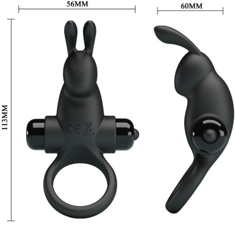 Cockring Vibrant Stimulateur Clitoris Rabbit 10 Vibrations - Pretty Love