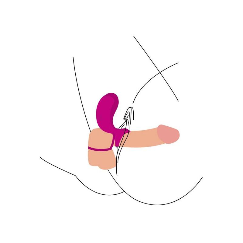 Cockring Vibrant Stimulateur de Couple Fuchsia Rechargeable - Xocoon