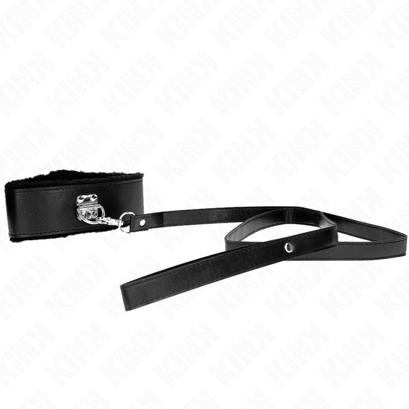 Collier BDSM avec Laisse Cuir 116 cm - Kink
