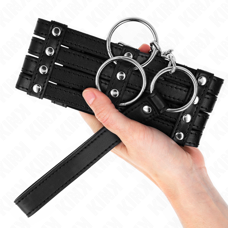 Collier BDSM avec Laisse Sub Style Ajustable 35-51 cm - Kink