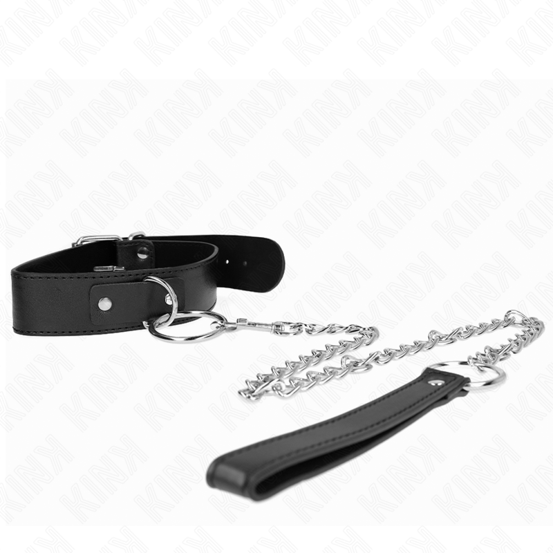 Collier BDSM Basic avec Laisse Réglable 36-43 cm - Kink