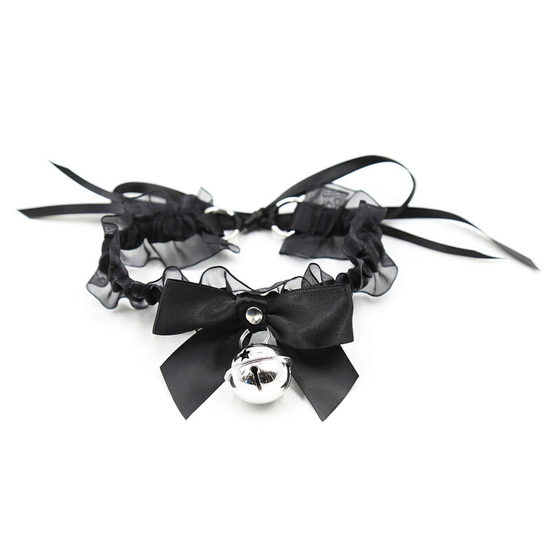 Collier BDSM Fétichiste Dentelle avec Clochette - Ohmama