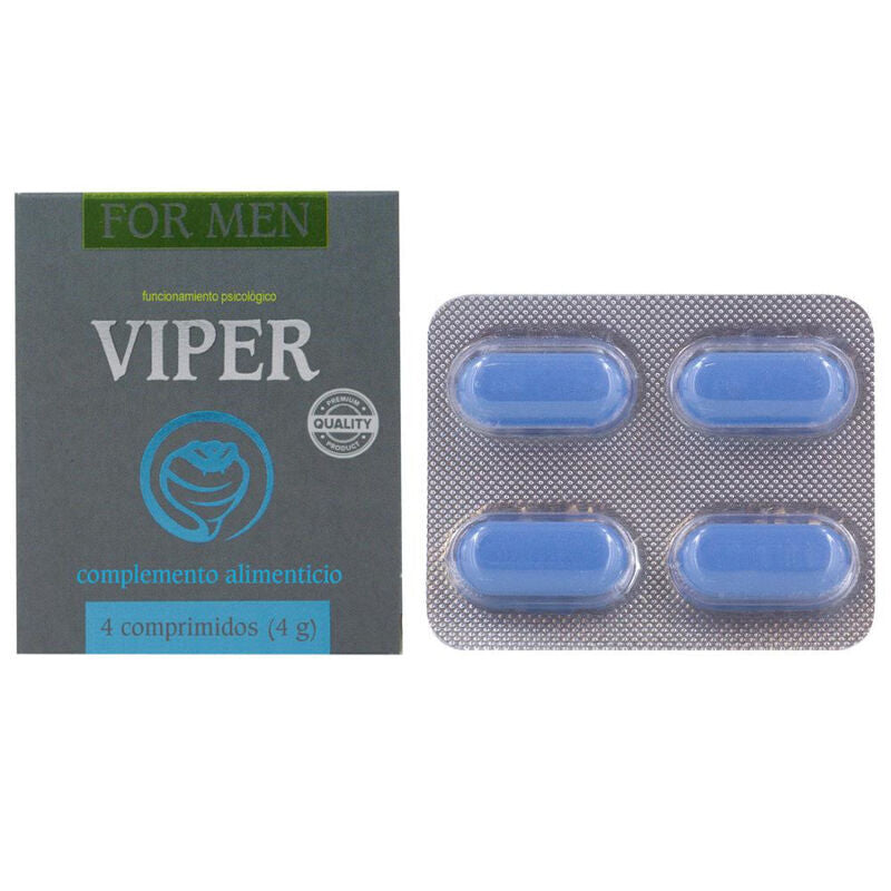 Complément Énergie Viper Vitamines B & Magnésium 4 Gélules - Cobeco Pharma