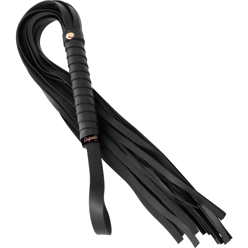 Cravache BDSM Chic Desire Fantasy Cuir Végan Manche Métal - Coquette