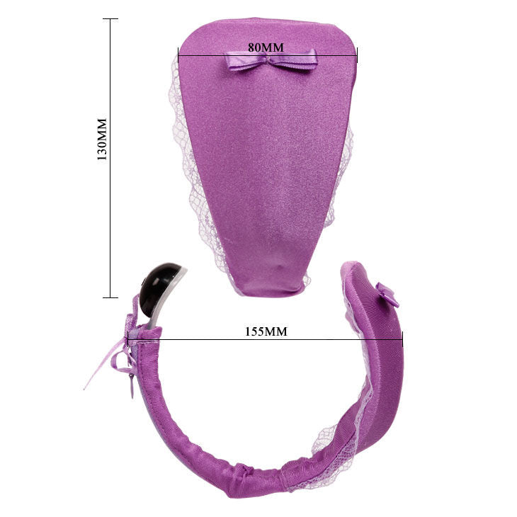 Culotte Vibrante String Télécommande Sans Fil 15 Mètres Lilas - Baile