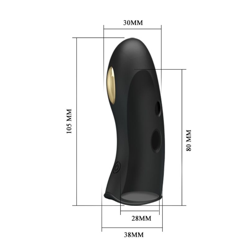 Doigt Stimulateur Électro Marico Silicone 7 Vibrations Rechargeable - Pretty Love