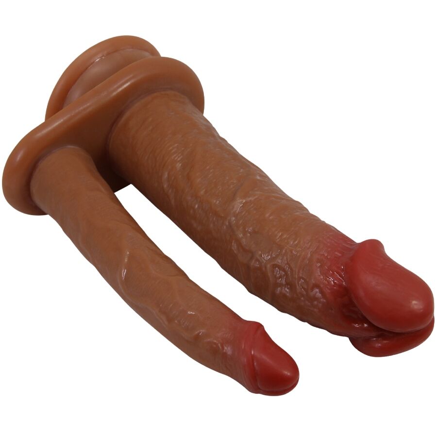 Double Gode Réaliste Goran TPE Étanche Couleur Chair - Pretty Love