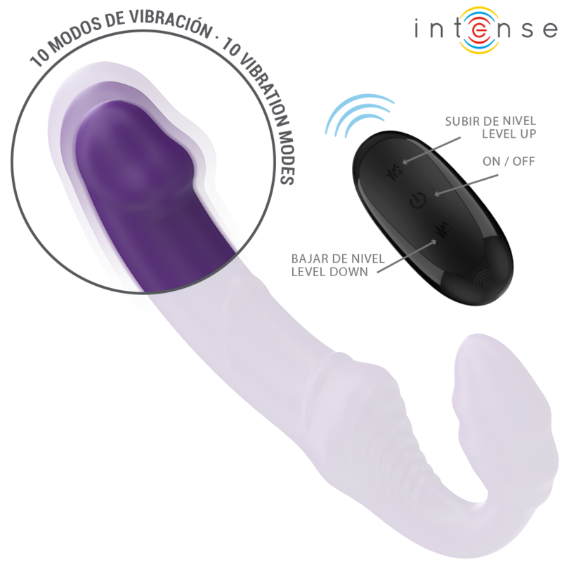 Double Vibromasseur Jill Télécommande Sans Fil 20 cm - Intense