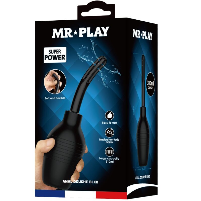 Douche Anale Super Power Embout Silicone Grande Poire Étanche - Mr Play