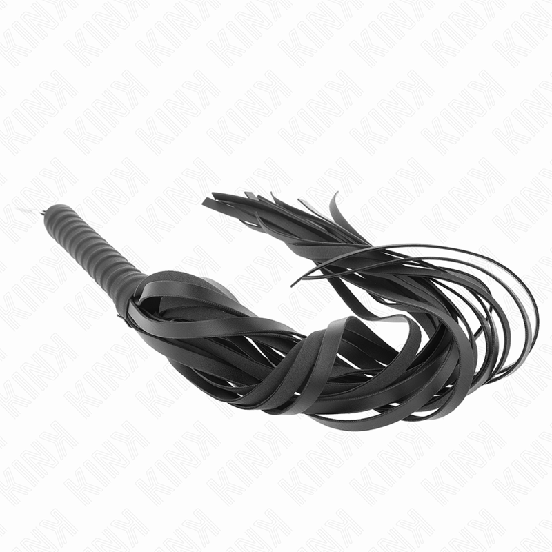 Fouet BDSM avec Anneau de Maintien 65 cm Cuir Synthétique - Kink