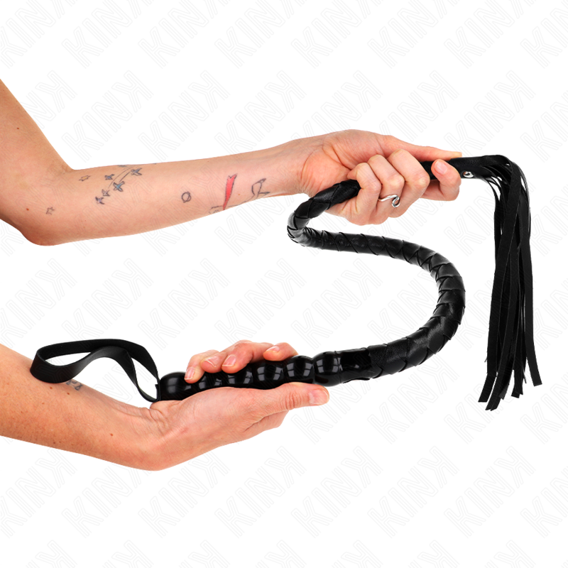 Fouet BDSM Serpent en Perles 80 cm Souple - Kink