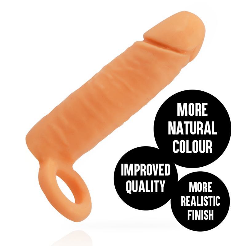 Gaine à Pénis Extension +2,5 cm Sangle Retardante Réaliste - Addicted Toys
