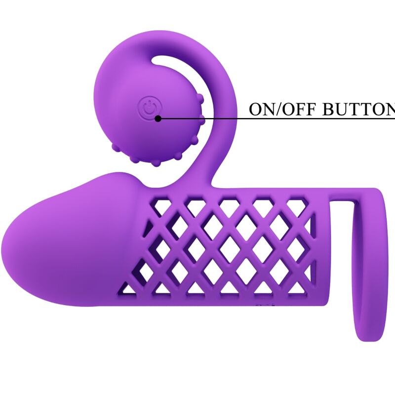 Gaine à Pénis Vibrante Harden Tête Spiralée 10 Modes Rechargeable - Romance
