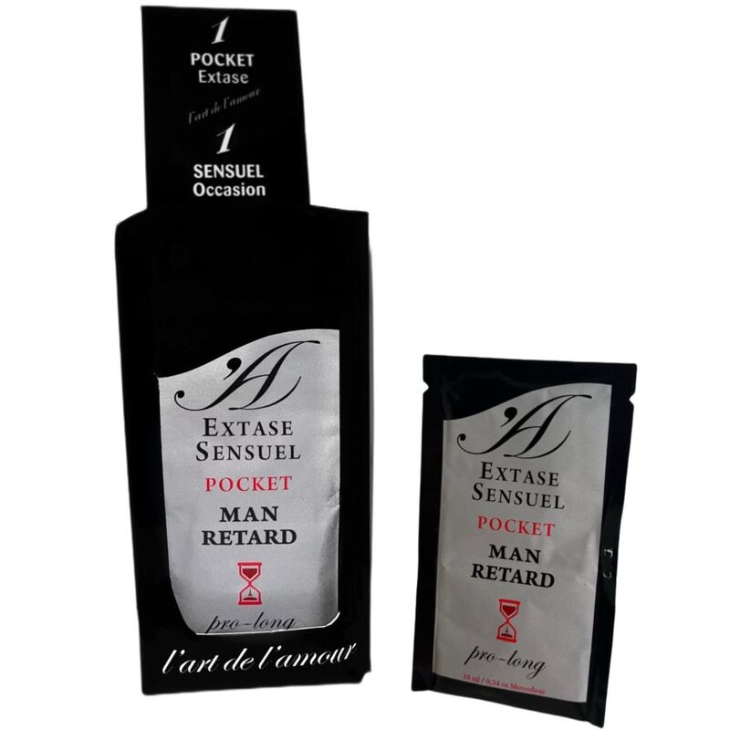 Gel Retardant Masculin Pocket Dose Unique 10 ml - Extase Sensual