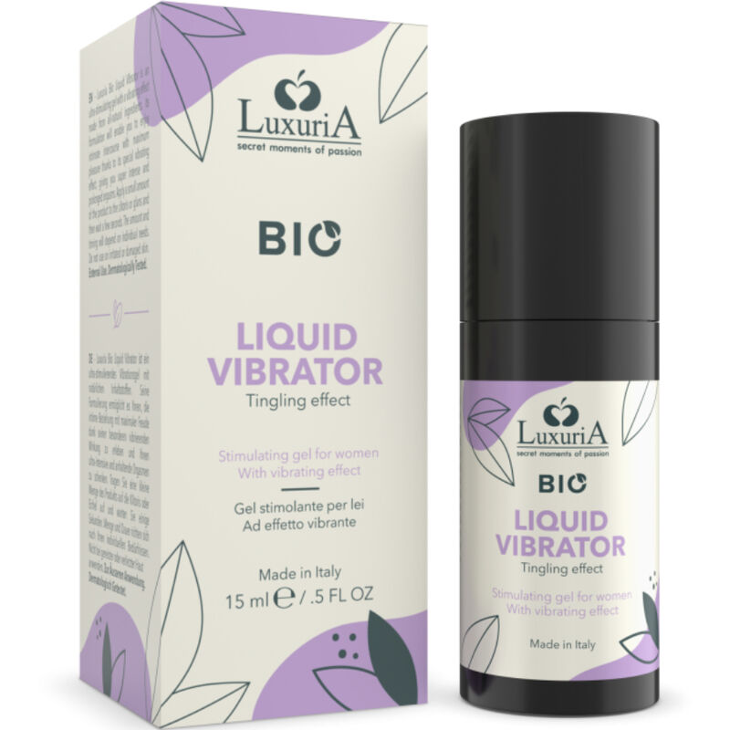 Gel Stimulant Effet Vibrant Luxuria Bio Ingrédients Naturels 15 ml - Intimateline