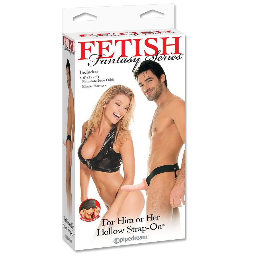 Gode Ceinture Creux Réglable 15 cm Sans Phtalates Chair - Fetish Fantasy