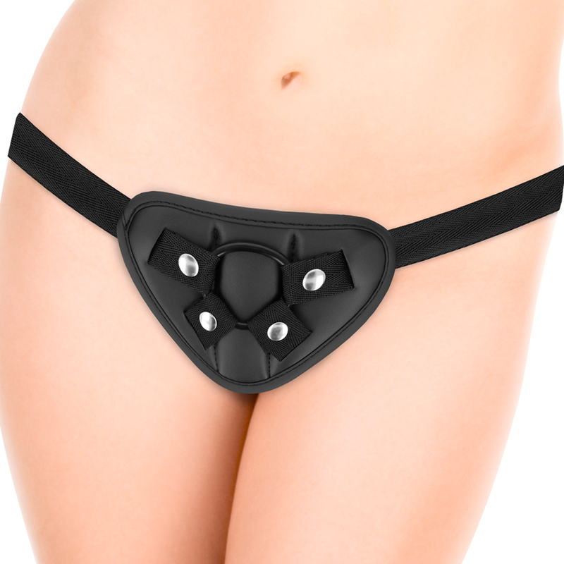 Gode Ceinture Saul Réaliste avec Harnais et 3 Anneaux Inclus - Cyber Silicock