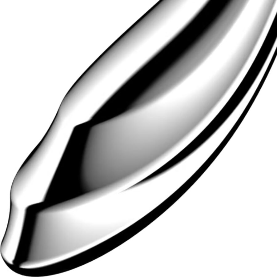 Gode Double Extrémité Pure Gravity 2 Acier Inoxydable Ondulé - Satisfyer